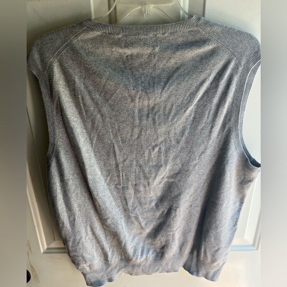 Polo Ralph Lauren Men’s Grey Classic Pima Cotton V-neck Sweater Vest Size Large - Picture 5 of 5